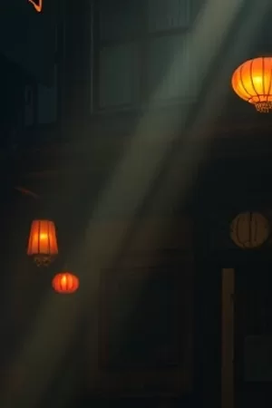 铁皮月亮竖版剧照，废弃工厂上空的圆月