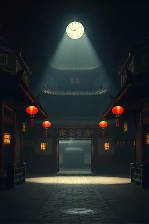 青瓦巷的猫竖版剧照，雨巷屋檐下的橘猫