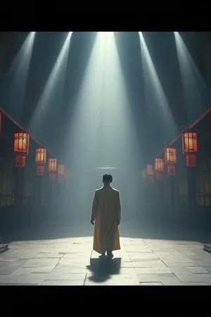 断电剧场竖版剧照，黑暗影厅中唯一的一束放映光