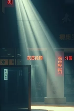 仲夏电波竖版剧照，屋顶天线与压城的雷雨云